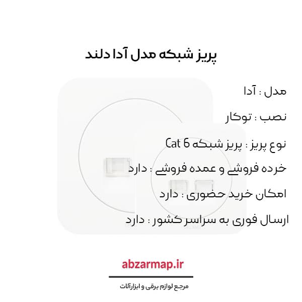 پریز شبکه مدل آدا دلند — تصویر ۳