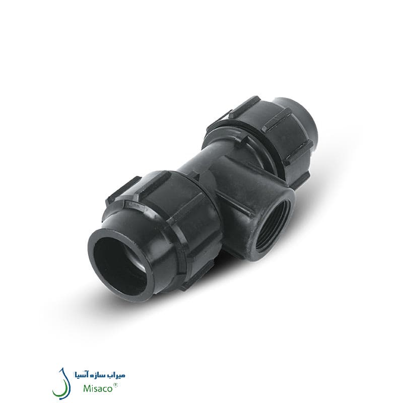 سه راه ماده پیچی پلی اتیلن پلی رود 110 میلیمتر — تصویر ۲