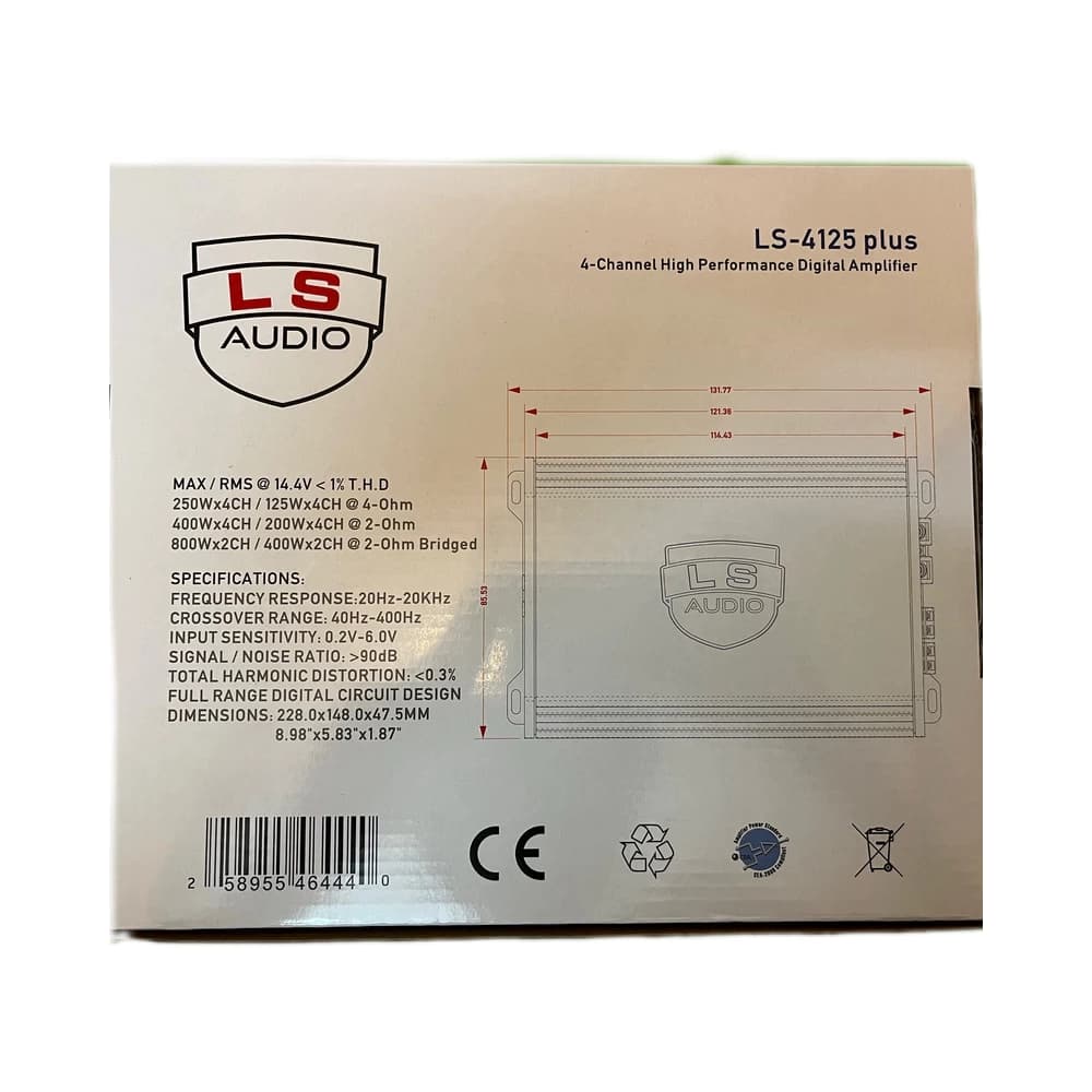 آمپلی فایر ال اس آدیو مدل LS-4125 Plus — تصویر ۳