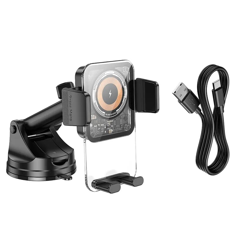 پایه نگهدارنده و شارژر بی سیم تلفن همراه بروفون مدل BH210 — تصویر ۶