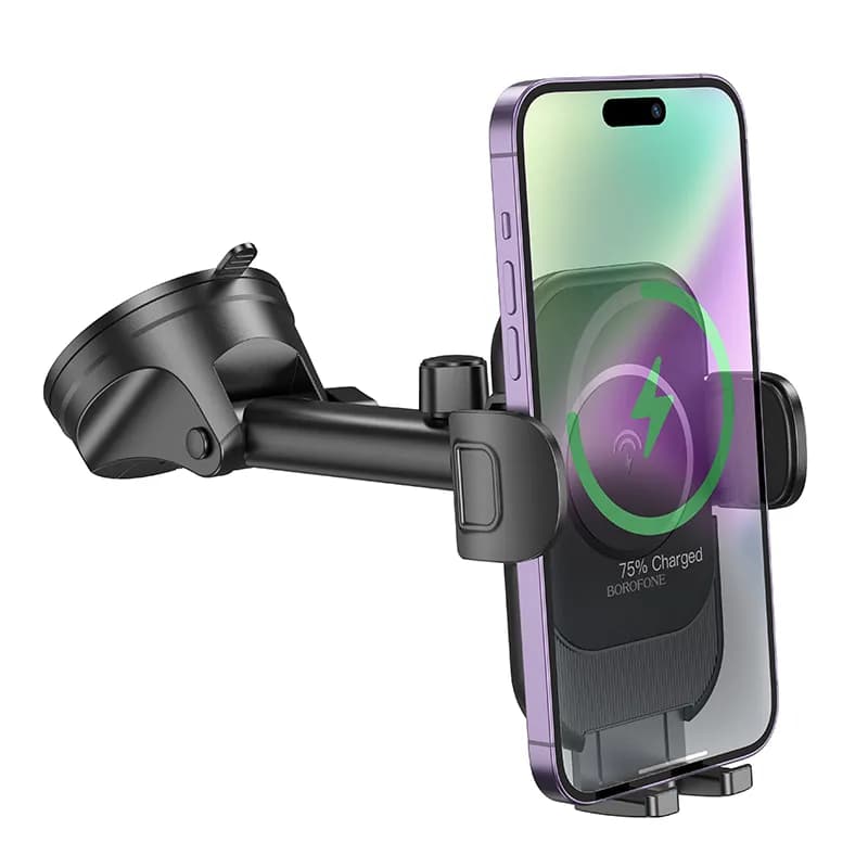 پایه نگهدارنده و شارژر وایرلس تلفن همراه بروفون مدل BH203 — تصویر ۳