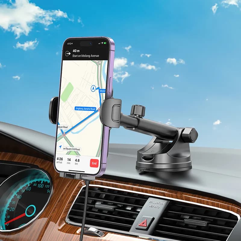 پایه نگهدارنده و شارژر وایرلس تلفن همراه بروفون مدل BH203 — تصویر ۸
