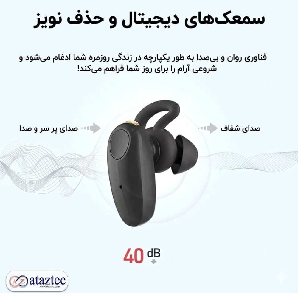 سمعک دیجیتال دو گوش آیجویر TS_601D | دارای قابلیت Noise Cancelling — تصویر ۴