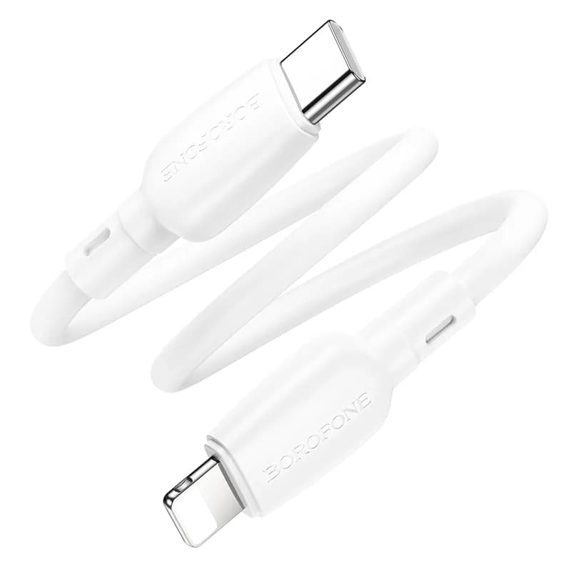 کابل شارژ بروفون BX93 20W با سری تایپ سی به آیفونی 25cm — تصویر ۴