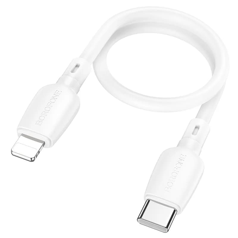 کابل شارژ بروفون BX93 20W با سری تایپ سی به آیفونی 25cm — تصویر ۵