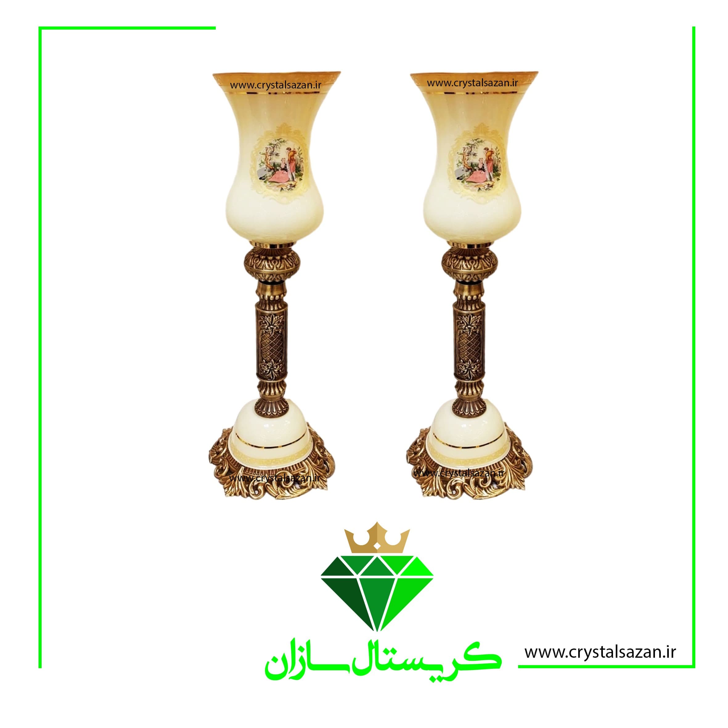 شمعدان کریستال کد SH1537 کریستال سازان