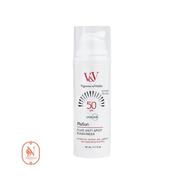 فلوئید ضد آفتاب ضد لک ویگرس اند ویتالیتی SPF50 حجم 50 میل