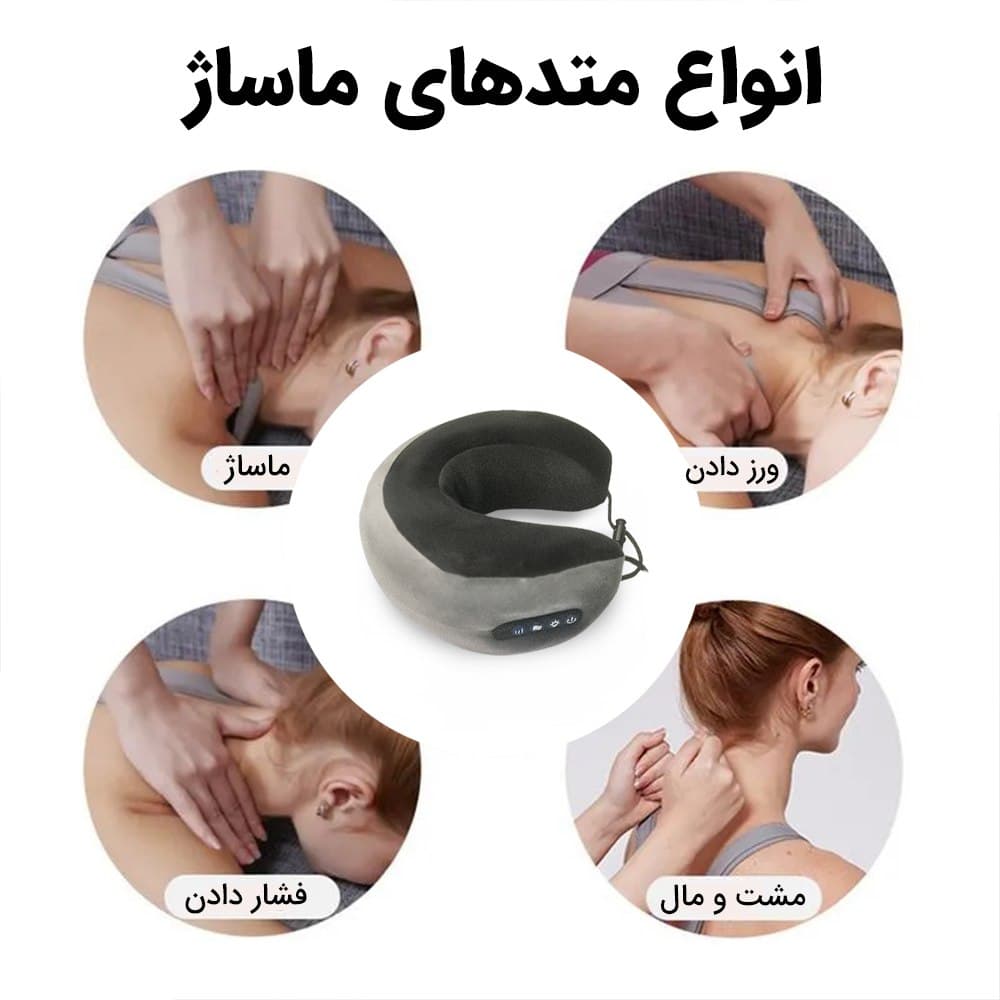 ماساژور بالشتی آیجویر مدل 2301 | ماساژ شیاتسو هوشمند برای گردن و شانه — تصویر ۲