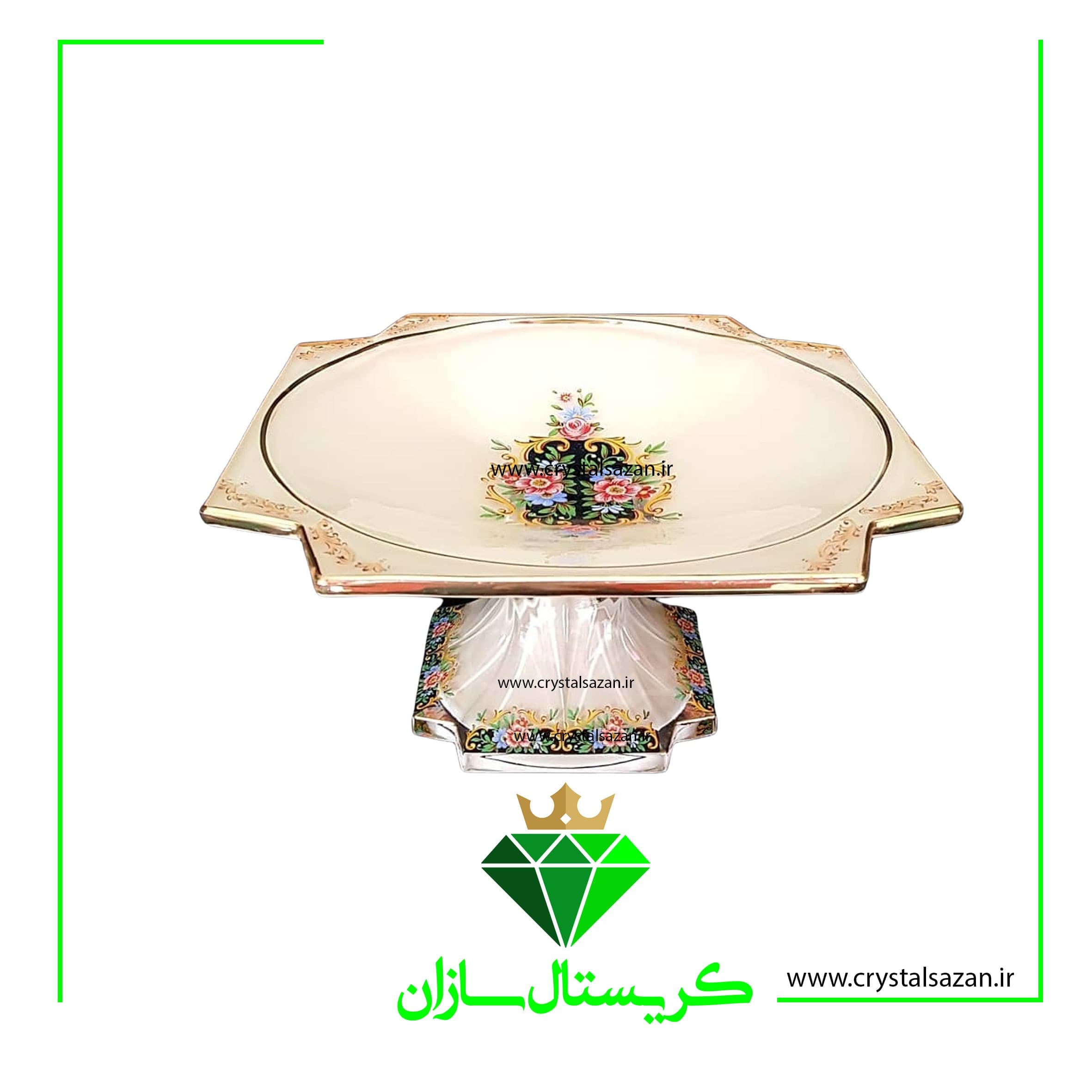 شیرینی خوری کریستال کد K1248 کریستال سازان