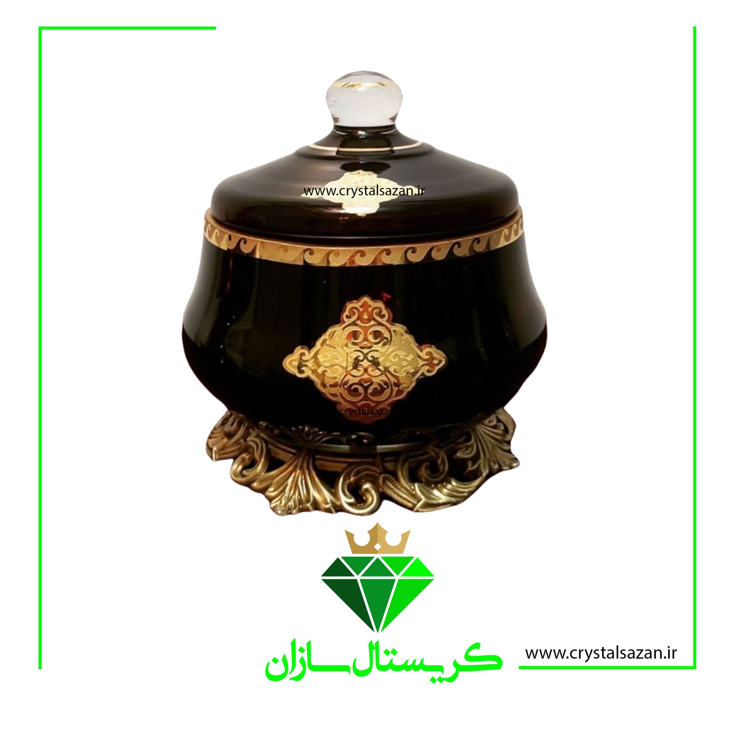 شکلات خوری کریستال کد K1001 کریستال سازان
