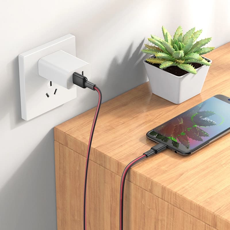 کابل شارژ کنفی برند هوکو مدل X69 با سری میکرو — تصویر ۸