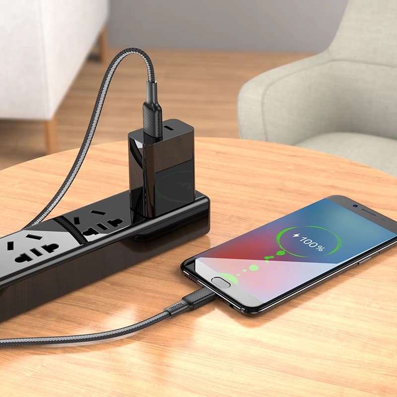کابل شارژ کنفی برند هوکو مدل X69 با سری میکرو — تصویر ۷