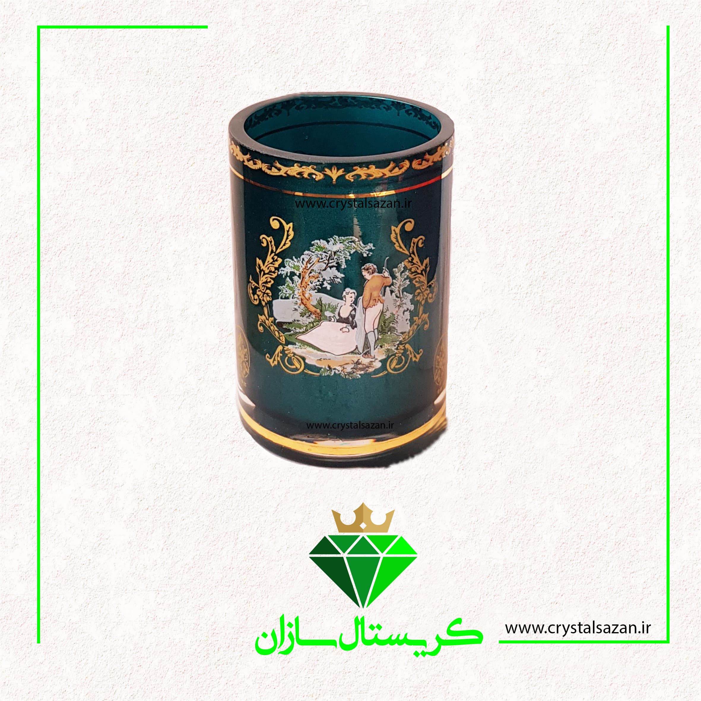 جا کارد و چنگال کریستال کد CS1235 کریستال سازان
