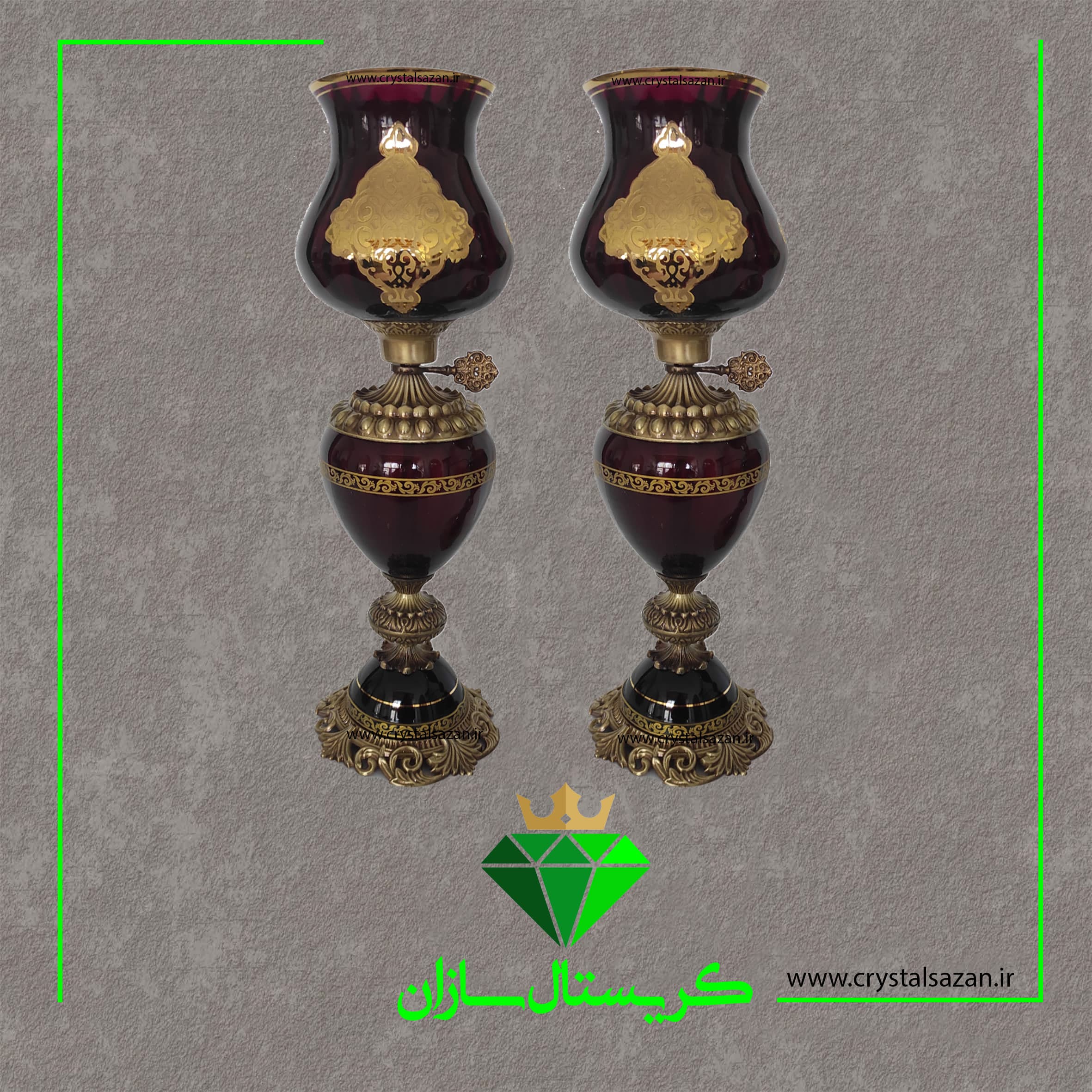 چراغ نفتدان کریستال سازان کد N1225