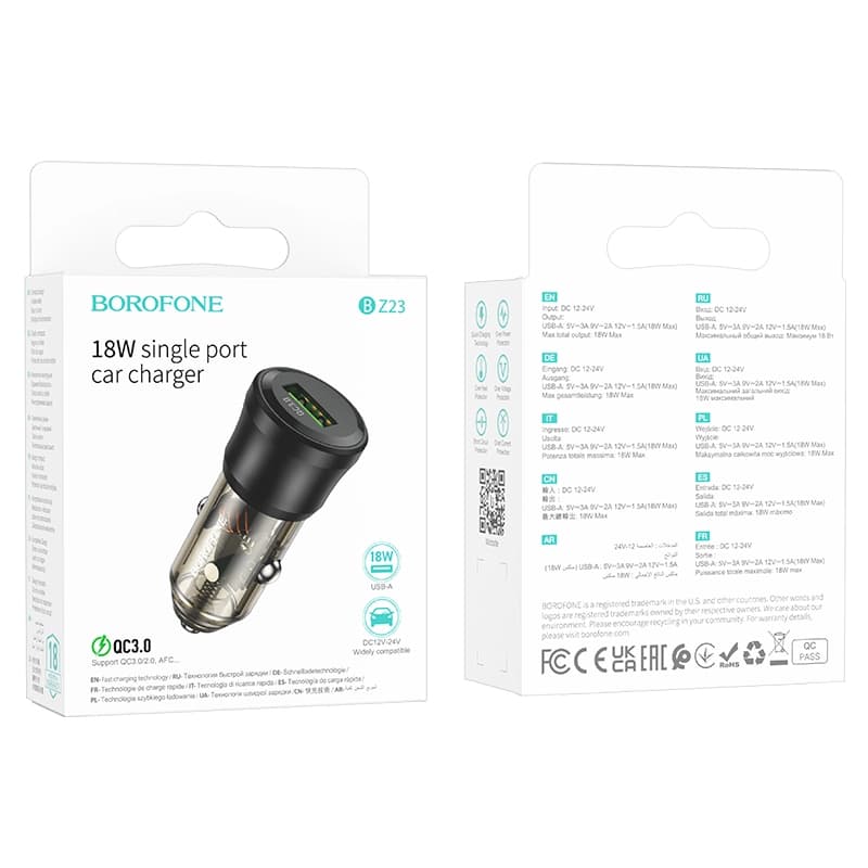 شارژر فندکی 18وات برند بروفون مدل BZ23 USB — تصویر ۳