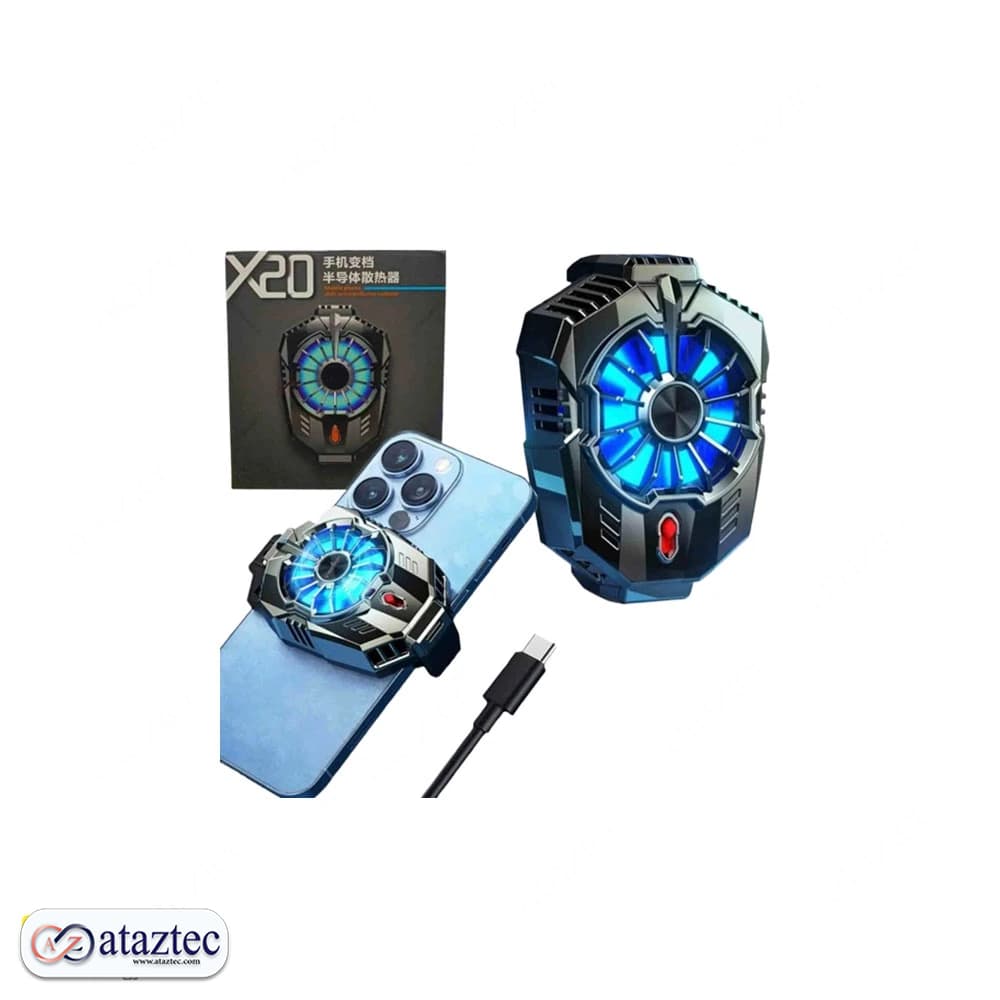 فن خنک‌کننده موبایل مدل X20 | نورپردازی RGB جذاب و قابل تنظیم — تصویر ۲