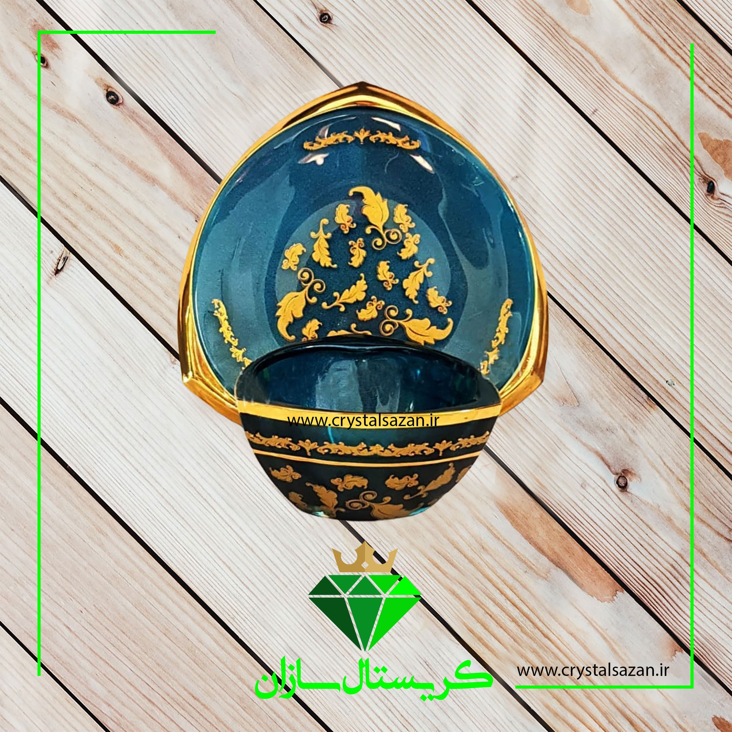 آجیل خوری کریستال 12 پارچه (6 نفره) کد CS1144 کریستال سازان