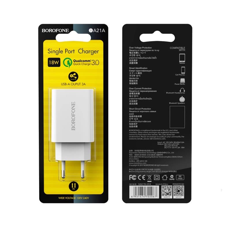 شارژر دیواری مدل BA21A USB بروفون — تصویر ۶