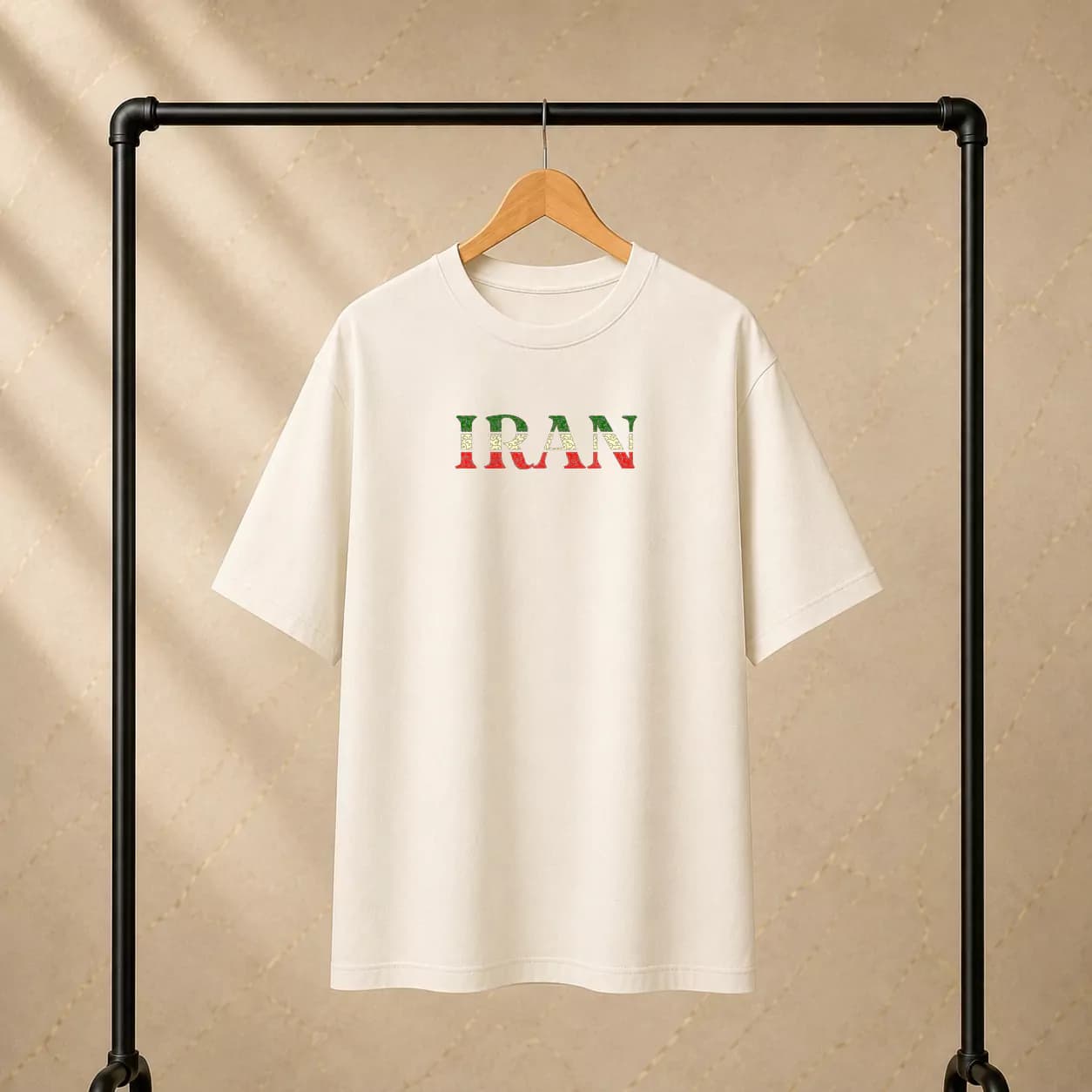 تیشرت پنبه دو نخ طرح ایران — تصویر ۲