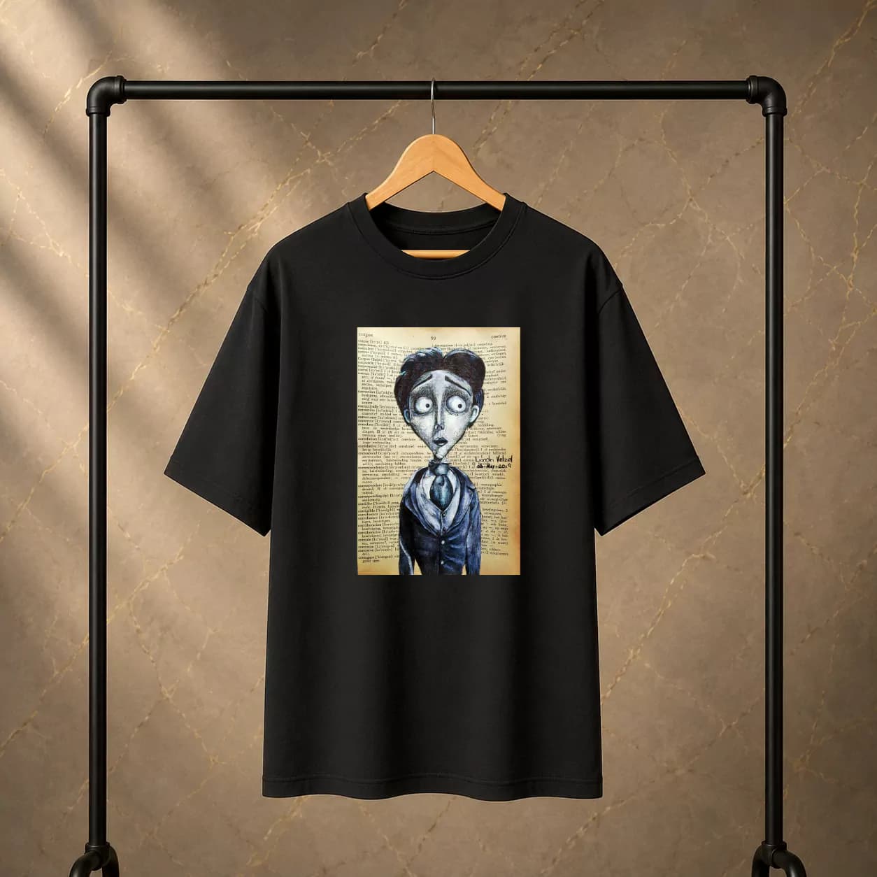 تیشرت پنبه دو نخ طرح Tim Burton — تصویر ۲