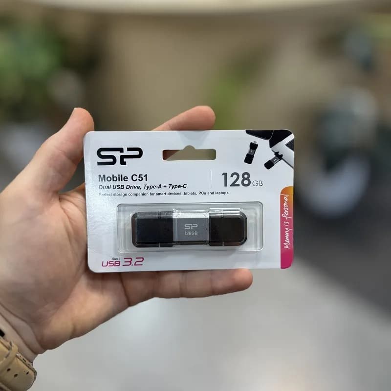 فلش مموری سیلیکون پاور مدل C51 ظرفیت ۱۲۸ گیگابایت USB 3.2
