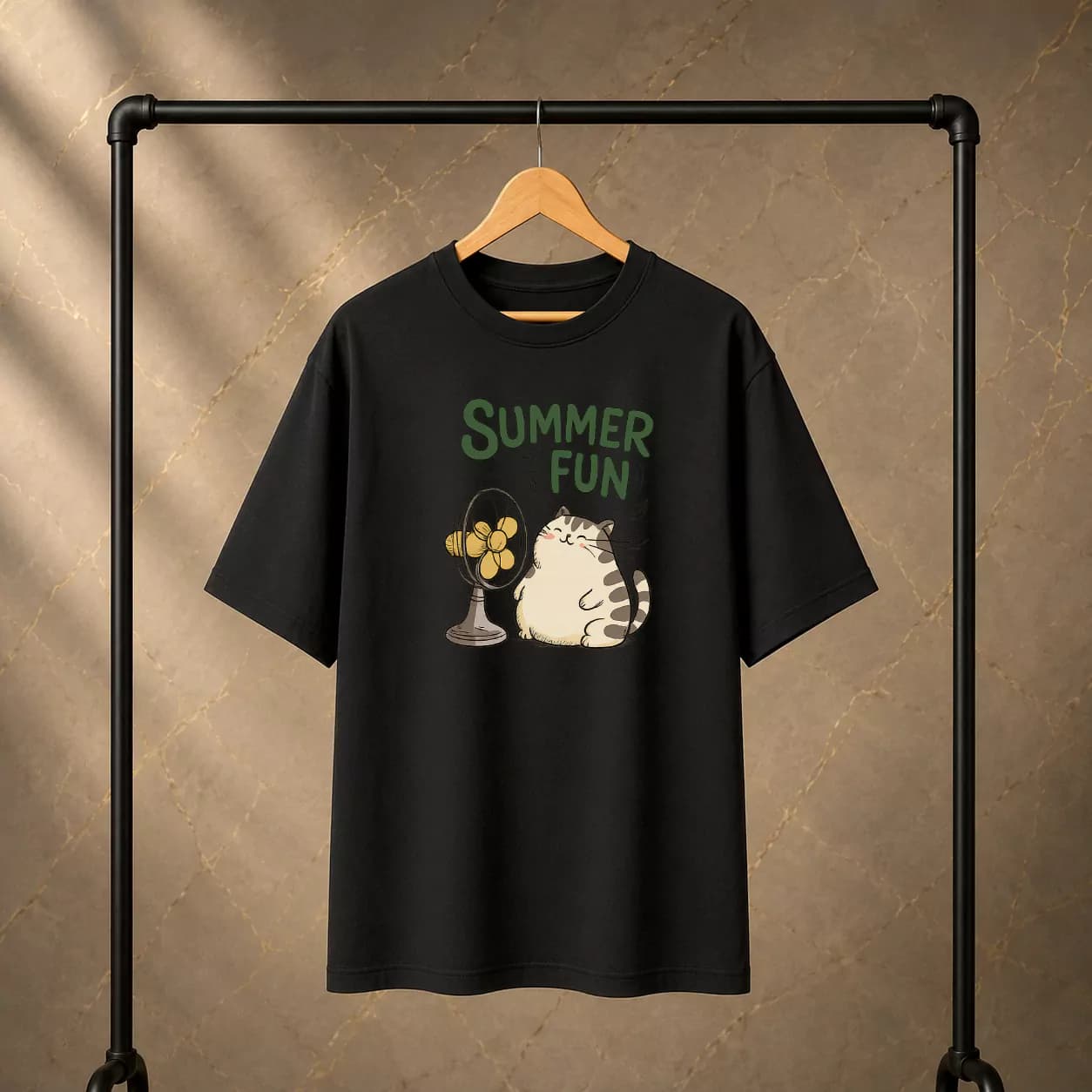 تیشرت پنبه دو نخ طرح Summer Fun — تصویر ۲