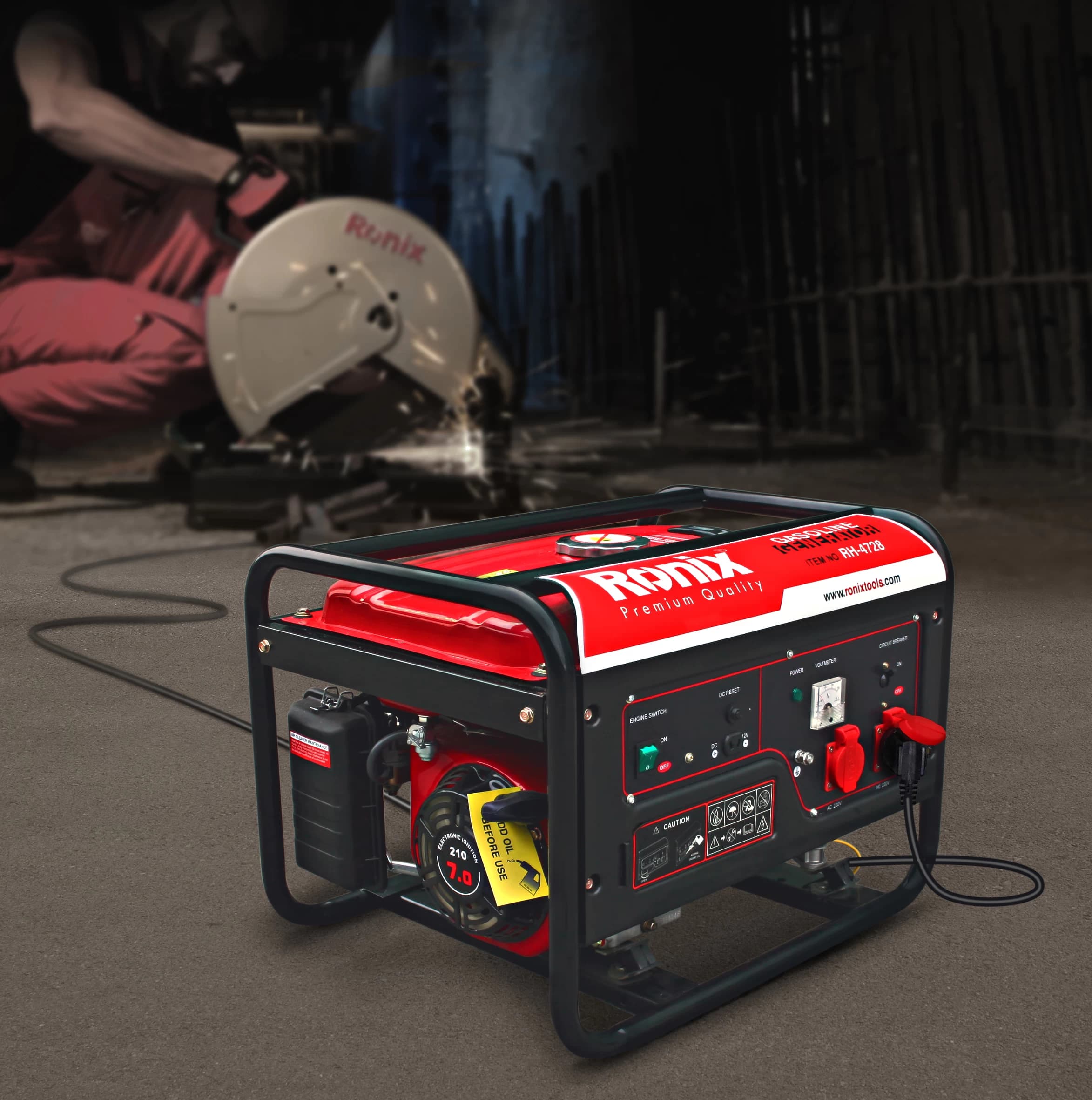 ژنراتور بنزینی رونیکس مدل RH-4728