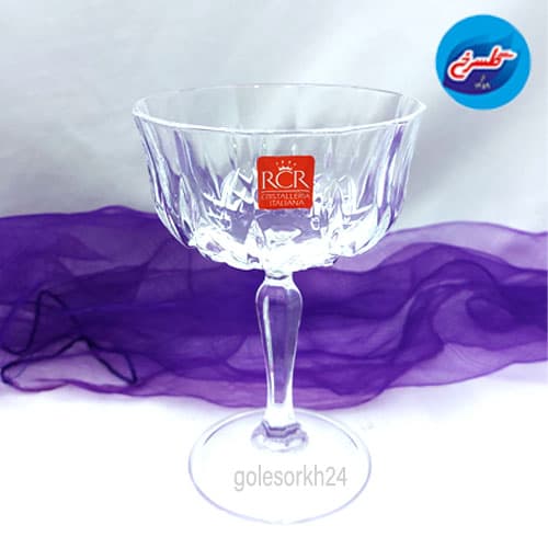 بستنی خوری آر سی آر کریستال مدل اپرا 6 عددی — تصویر ۳