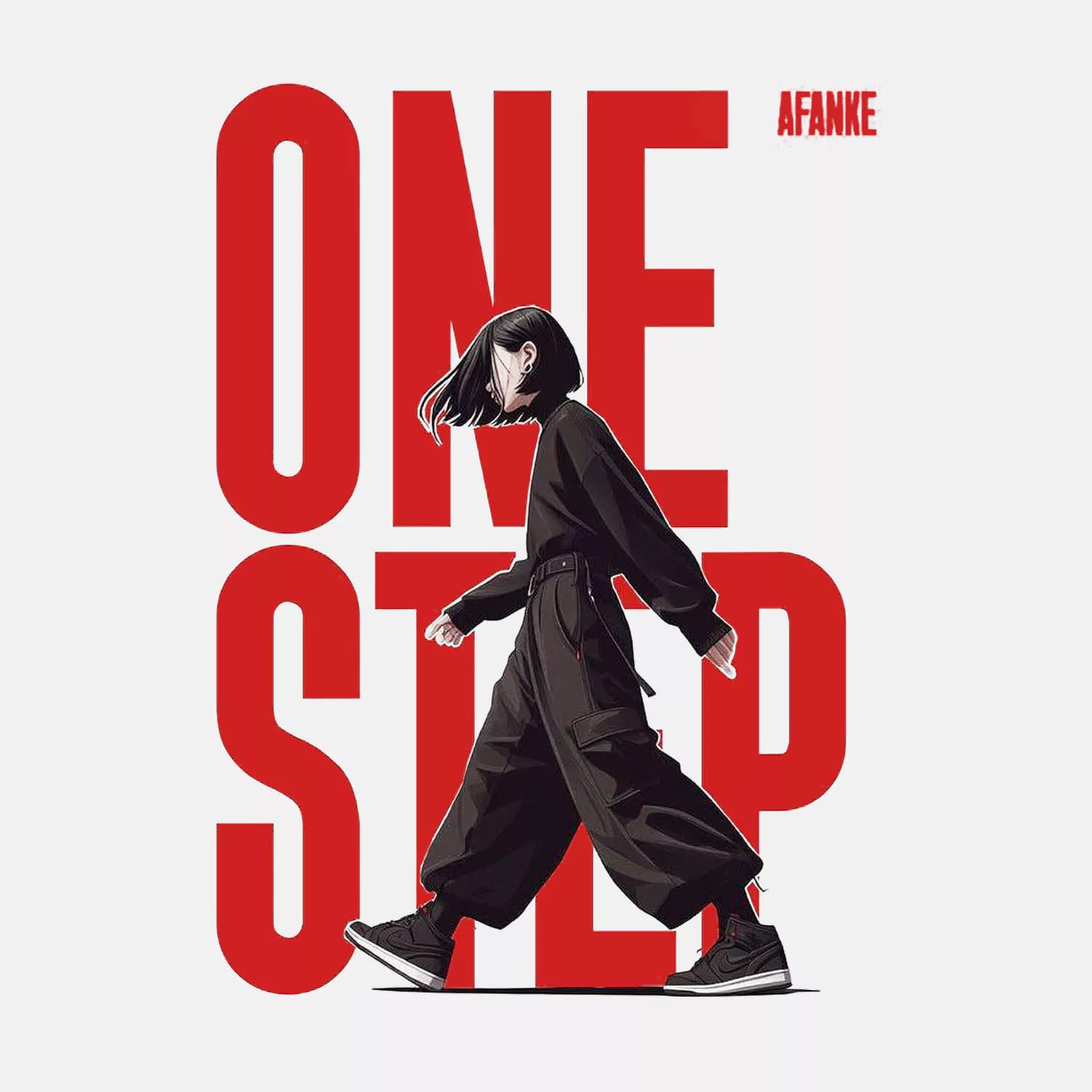 تیشرت پنبه دو نخ طرح One Step — تصویر ۳