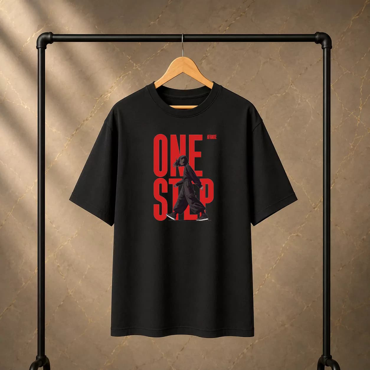 تیشرت پنبه دو نخ طرح One Step — تصویر ۲