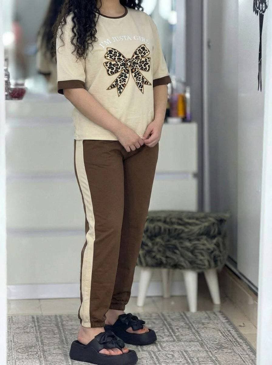 ست تیشرت و شلوار ژیوا خاص برای بانوان شیک — تصویر ۳