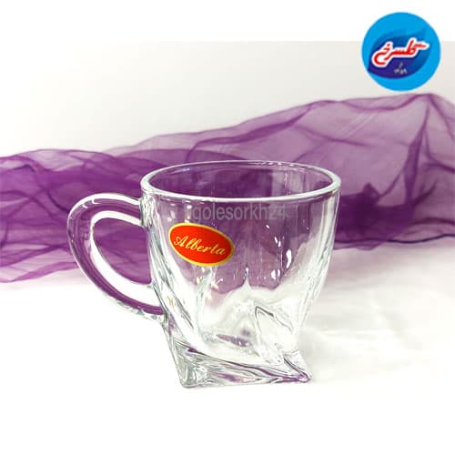 فنجان بی پایه آلبرتا مدل کوادرون بسته 6 عددی — تصویر ۲