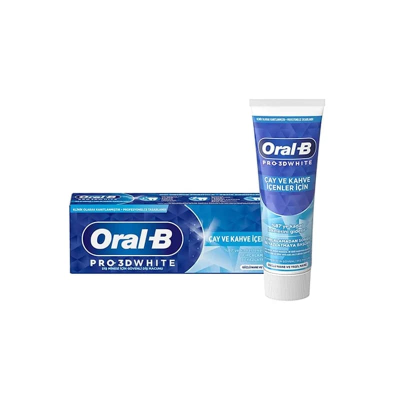 خميردندان برند اورال بی مدل PRO 3D WHITE حجم 75 میلی‌لیتر — تصویر ۲