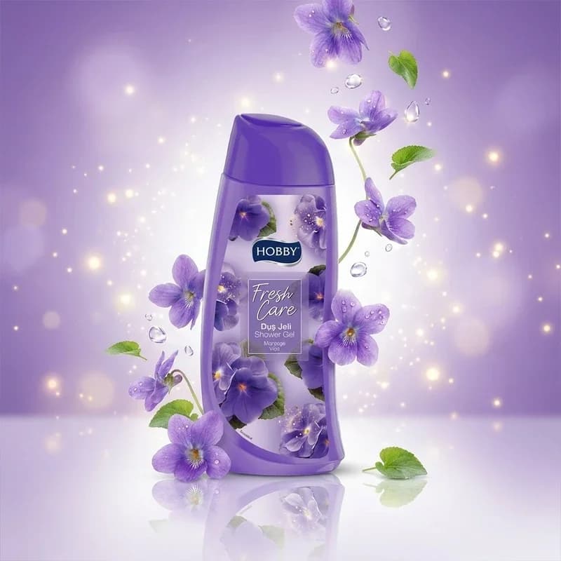 شامپو بدن هوبی مدل Fresh Care با رایحه گل بنفشه مناسب برای پوست انواع پوست حجم 500 میلیلیتر — تصویر ۲