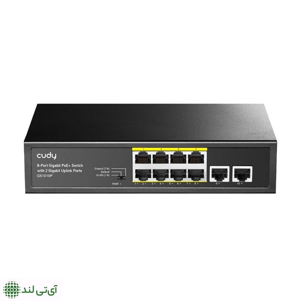 سوییچ گیگابیتی 8 پورت کودی با 2 پورت Uplink گیگ مدل Cudy GS-1010P