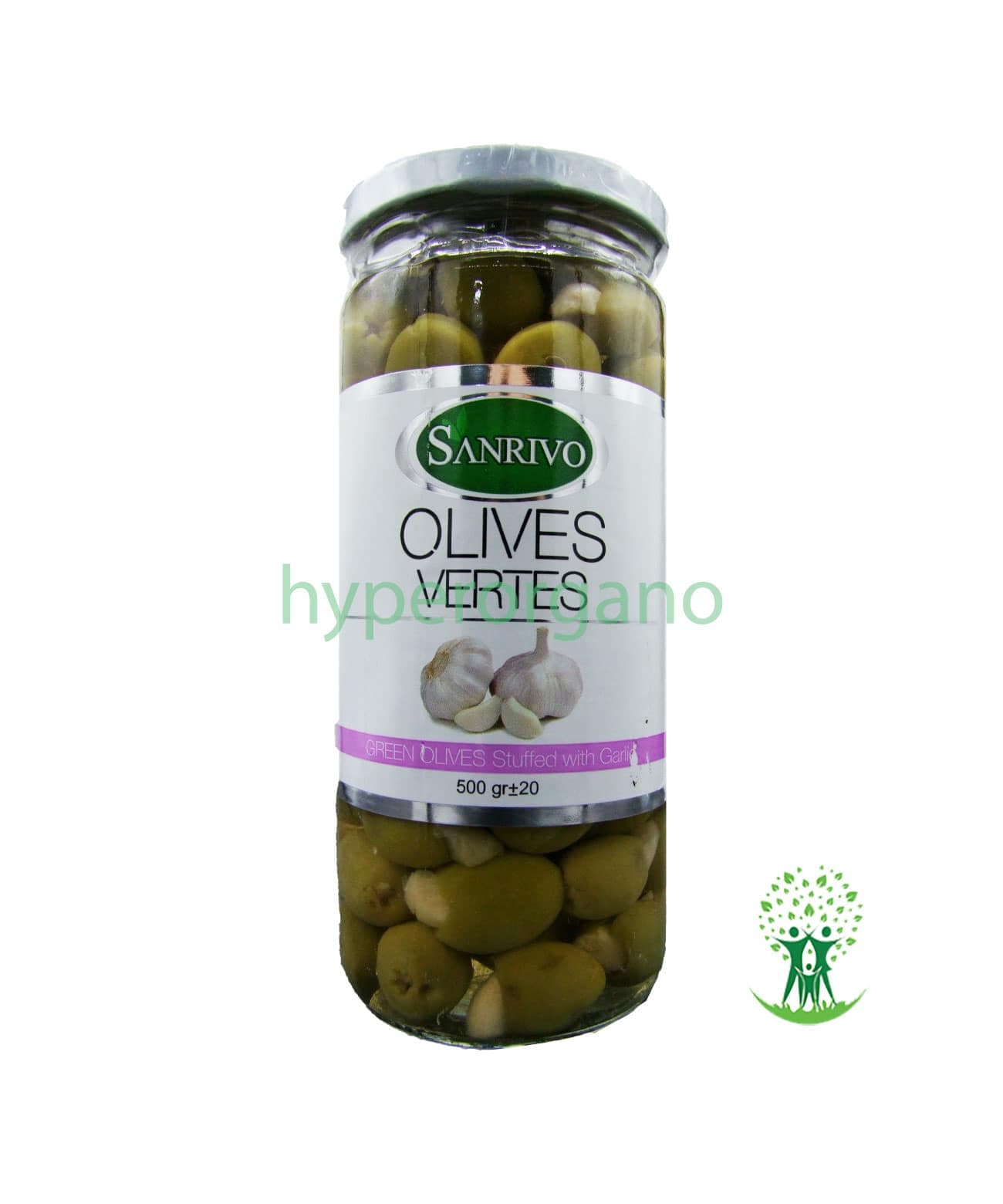 زیتون با مغز سیر سانریوو 500 گرمی