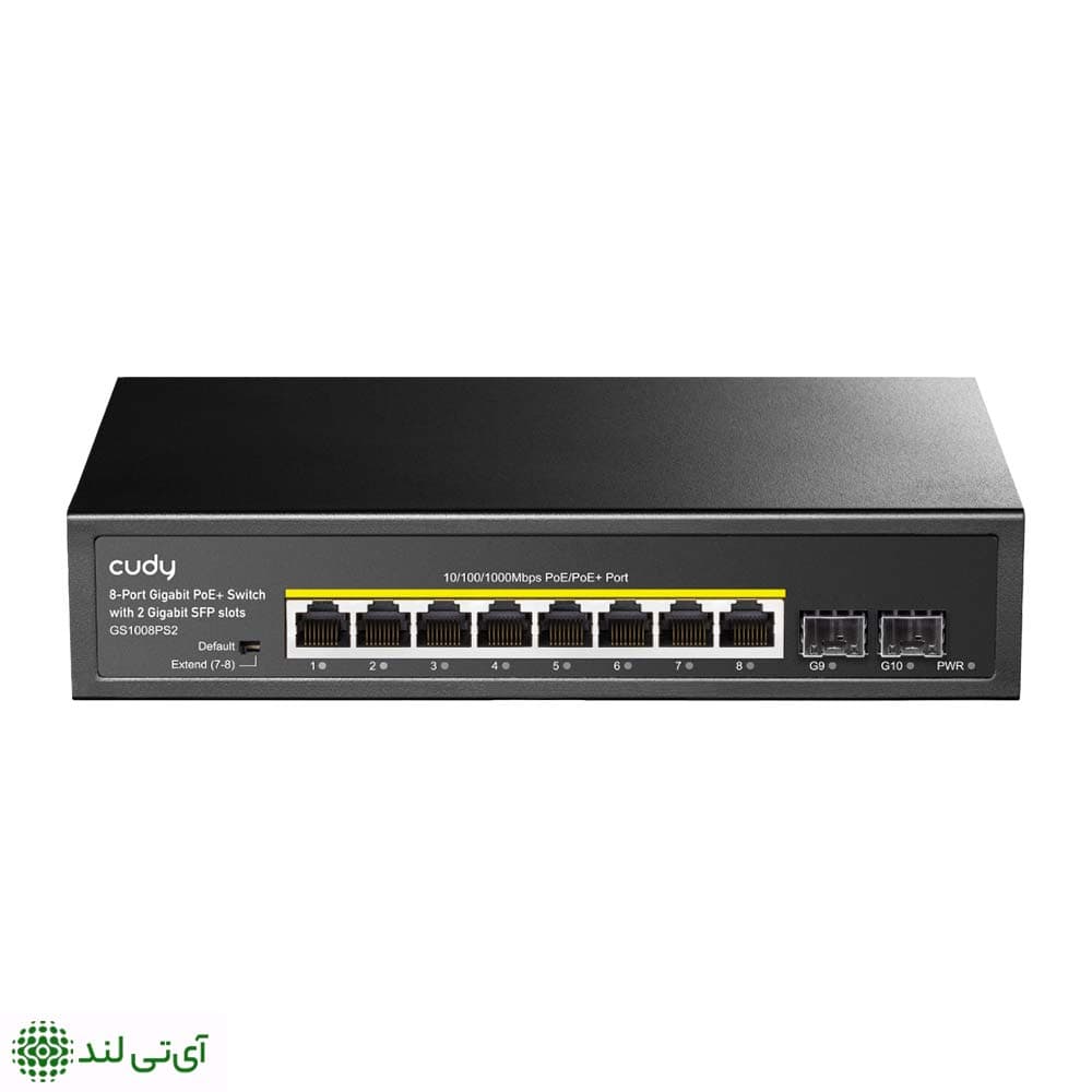 سوییچ گیگابیتی 8 پورت کودی مدل Cudy GS-1008PS2 (POE+)