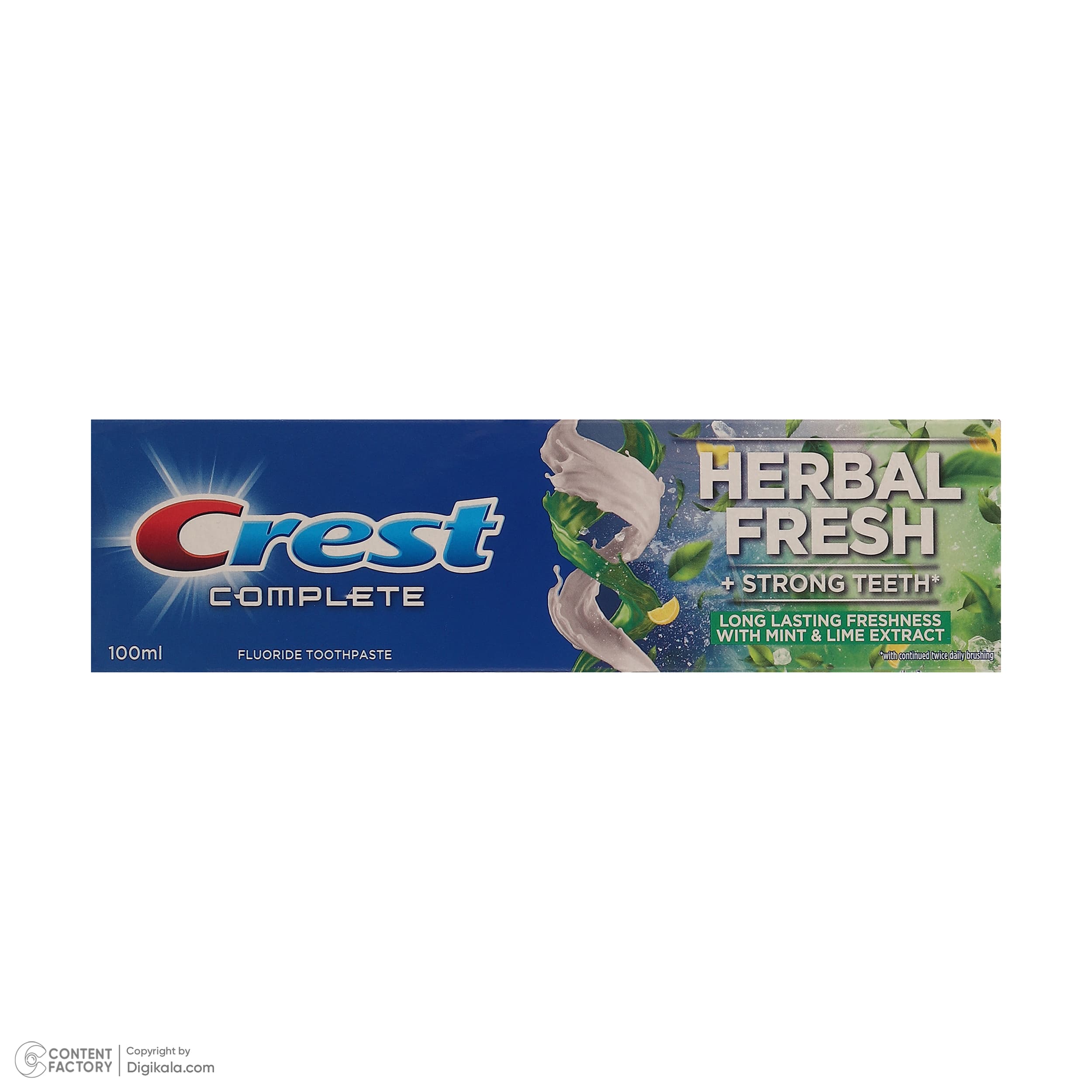 خمیر دندان کاهش دهنده پلاک دندان کرست مدل HERBAL FRESH حجم 100 میلیلیتر — تصویر ۹
