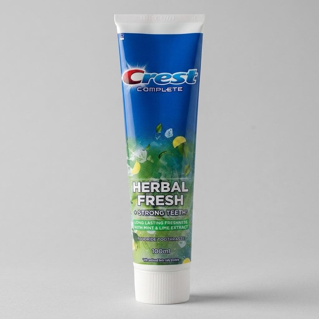 خمیر دندان کاهش دهنده پلاک دندان کرست مدل HERBAL FRESH حجم 100 میلیلیتر — تصویر ۶