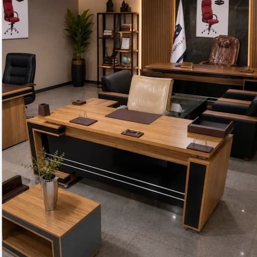 میز مدیریت لیندا با ال مبلمان آپادانا apadana مدل 637780