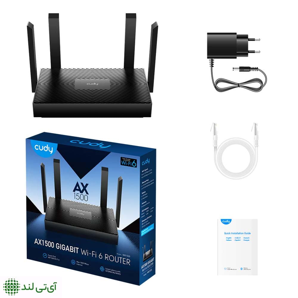 روتر دو بانده گیگابیتی کودی مدل Cudy WR1500 (WiFi 6) — تصویر ۵