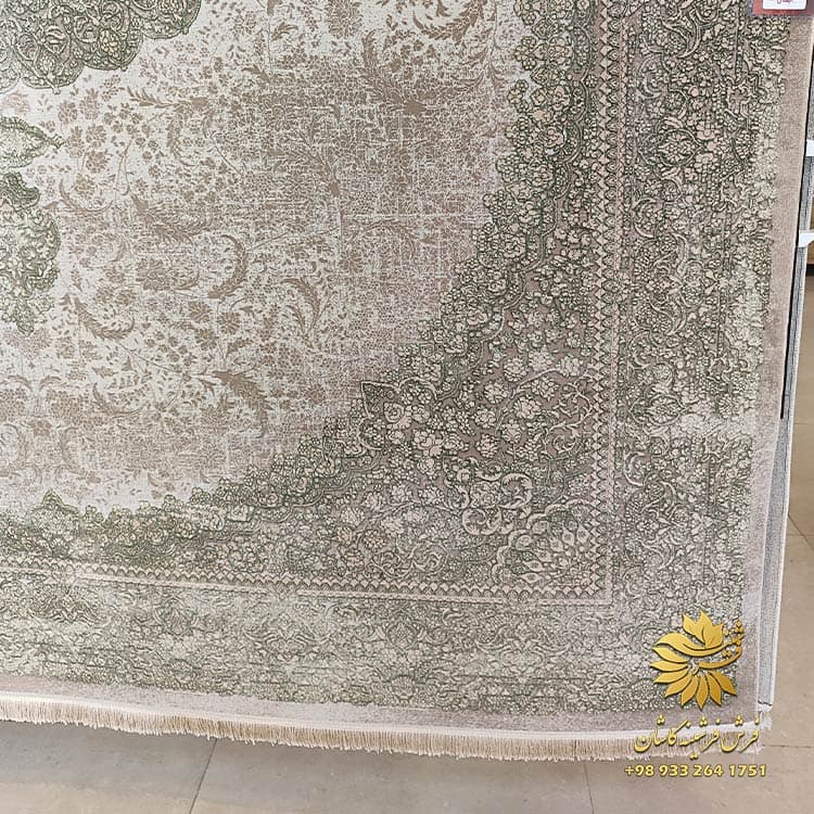 فرش 700 شانه سبز نئو کلاسیک وینتیج کد 71050ng — تصویر ۴