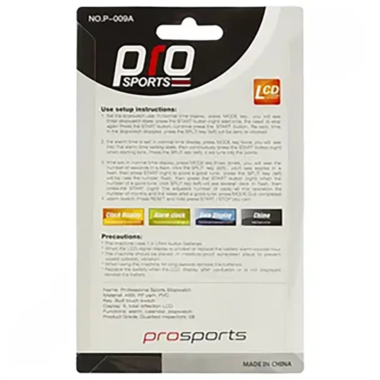 کرنومتر دیجیتال پرو اسپورتز Pro Sports مدل P-009A دقت 0.01s - ماه به ماه — تصویر ۷