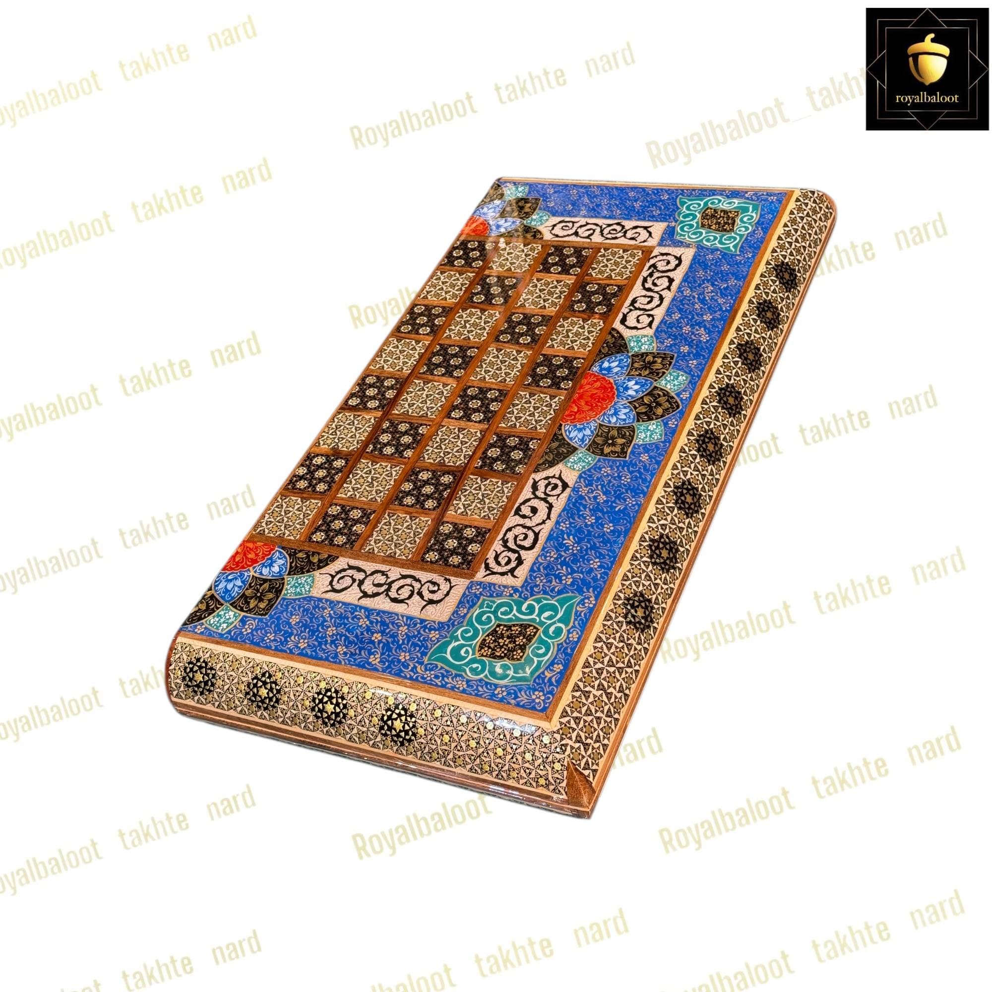تخته نرد خاتم نقاشی تذهیب اسلیمی کد 526