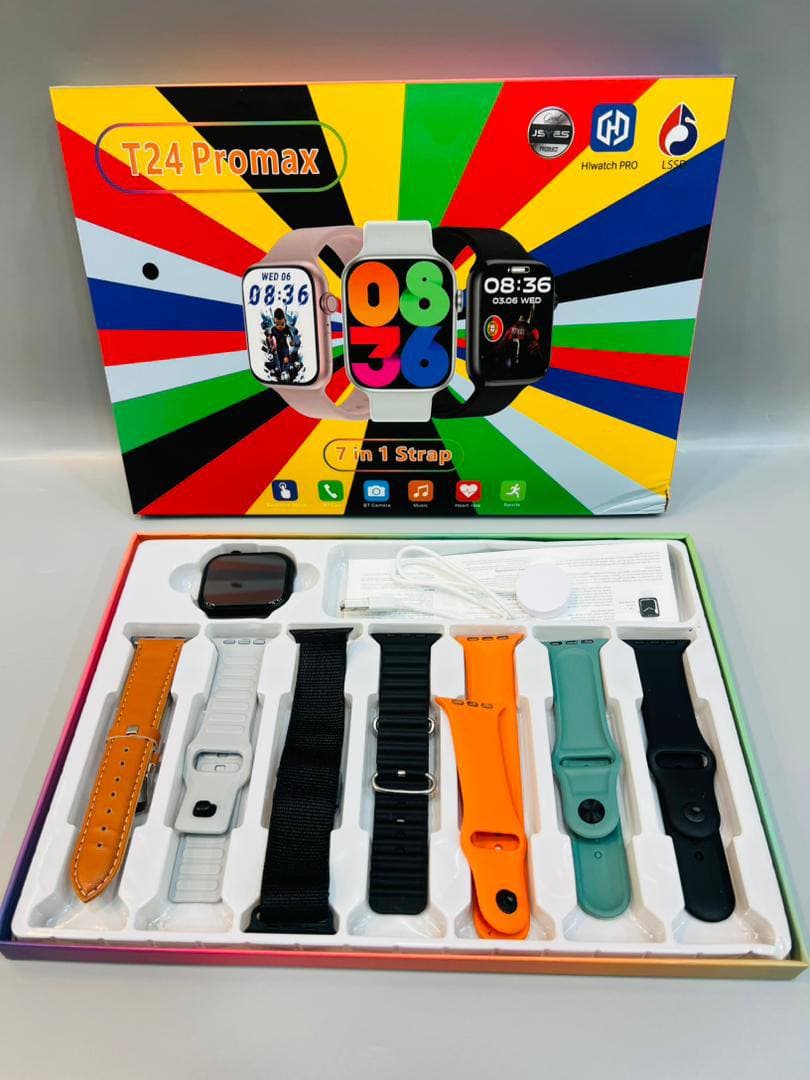 ساعت هوشمند T24 Promax دارای هفت بند ساعت — تصویر ۲