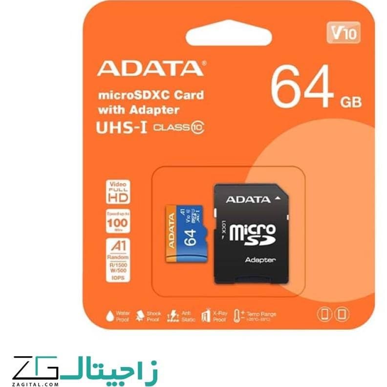 کارت حافظه microSDXC ای دیتا 64 گیگابایت — تصویر ۲