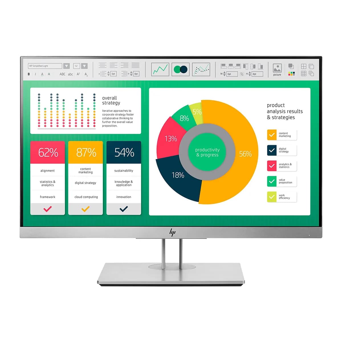 مانیتور 21.5 اینچ اچ پی مدل HP EliteDisplay E223 FHD 21.5″ IPS Monitor