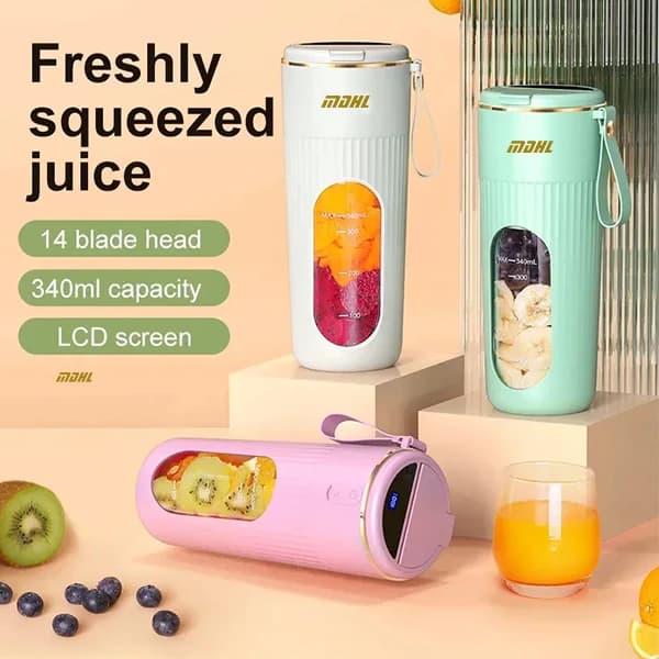 شیکر شارژی ۳۴۰ میلی لیتری ام دی اچ ال مدل MDHL AJ-01 — تصویر ۴