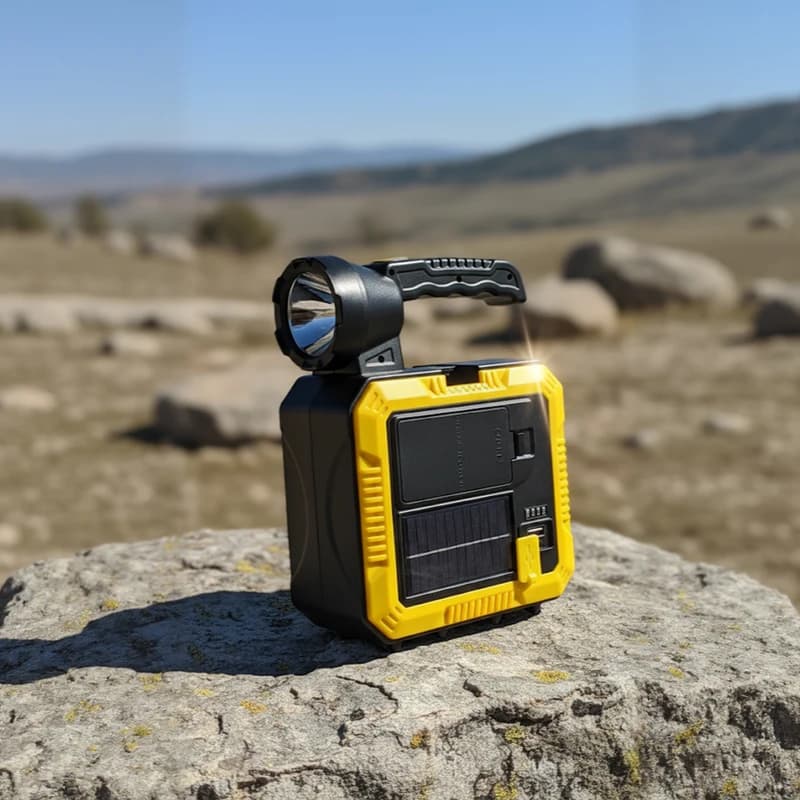 چراغ خورشیدی قابل حمل مدل C-7739 — تصویر ۷