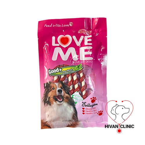 تشویقی سگ لاو می با طعم گوشت مرغ Love Me Soft Snack